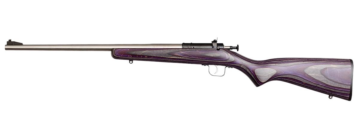 Crickett KSA2228 Youth 22 LR 16.12" 1-Rd Bolt Action Rifle - Purple Laminate Stock — view 2