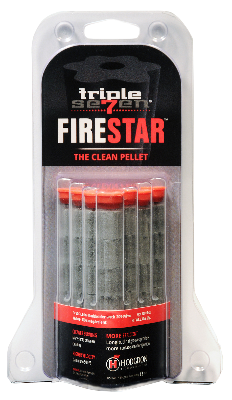 Hodgdon Triple Seven Firestar 50 Cal 60-Pellet Muzzleloading Pellets - 3.39 oz — view 2