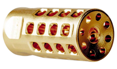 Tapco TAP22032 10/22 Muzzle Brake Gold Anodized Aluminum 1/2x28 .22 LR — view 2