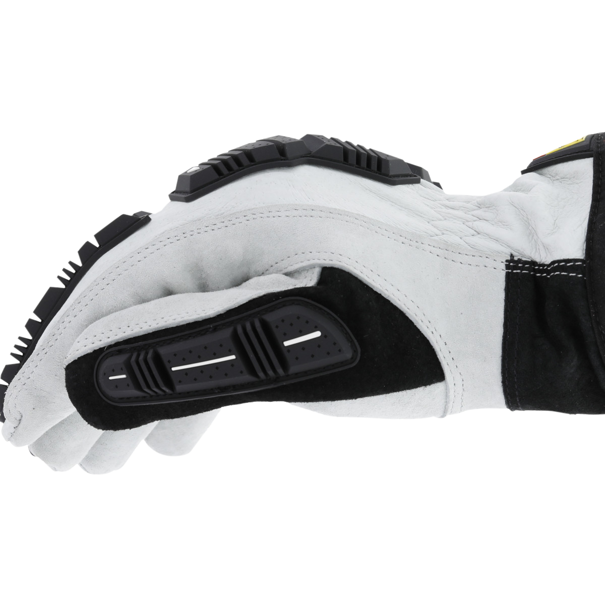 Mechanix Wear M-Pact HD Driver F8-360 White DuraHide Leather Small Cut Resistant Gloves — view 2