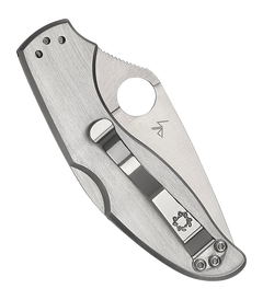 Spyderco UpTern C261P 2.82" 8Cr13MoV Plain Edge Stainless Lockback Folding Knife — view 2