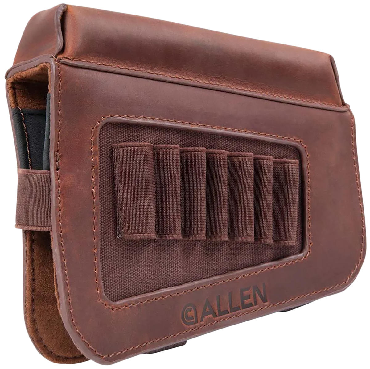 Allen 8519 Westcliff Leather Buttstock Cartridge Carrier 7-Rd - Raised Cheek Piece — view 2