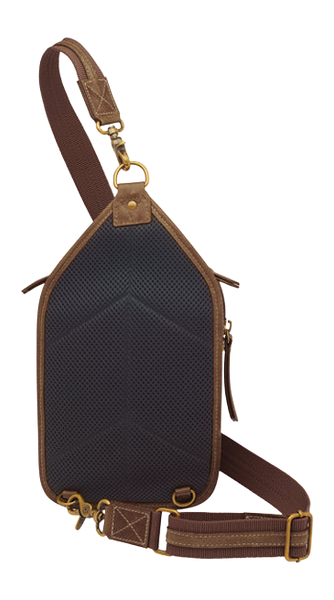 Kingport Industries GTM-CZY/106 Brown Distressed Buffalo Compact Sling Crossbody CCW Bag — view 2