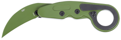 Columbia River CRKT 4040BG Provoke 2.41" Folding Karambit Plain D2 Bright Green Cerakote Aluminum Handle — view 2