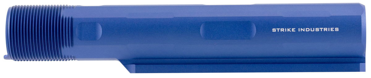 Strike Industries Advanced Receiver Extension AR-15/AR-10 7-Position Mil-Spec Blue Anodized Aluminum Buffer Tube — view 2