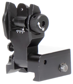 Aim Sports MT201 AR-15 Low Profile Rear Flip Up Sight - Black Anodized — view 2