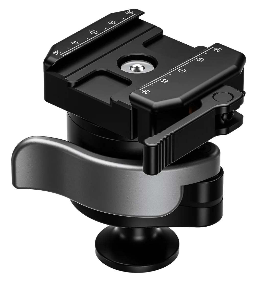 Leofoto USA MA-40X 40mm Lever-Release Rapid Lock Ball Head Black — view 2