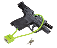 Lockdown 110149 15" Cable Trigger Lock Green Keyed - Universal Firearm Fit — view 2