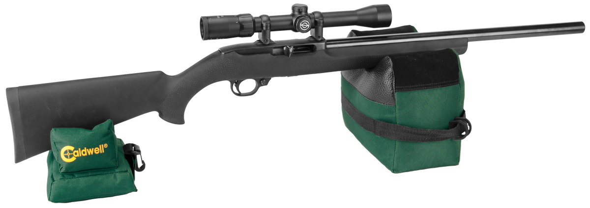 Caldwell DeadShot Shooting Bag Combo Prefilled Dark Green 600D Polyester - Front and Rear Bags — view 2