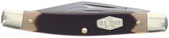 Old Timer Middleman Jack 2.50" Clip/Sheepsfoot Plain Stainless Steel Black/Tan Sawcut Bone Handle — view 2