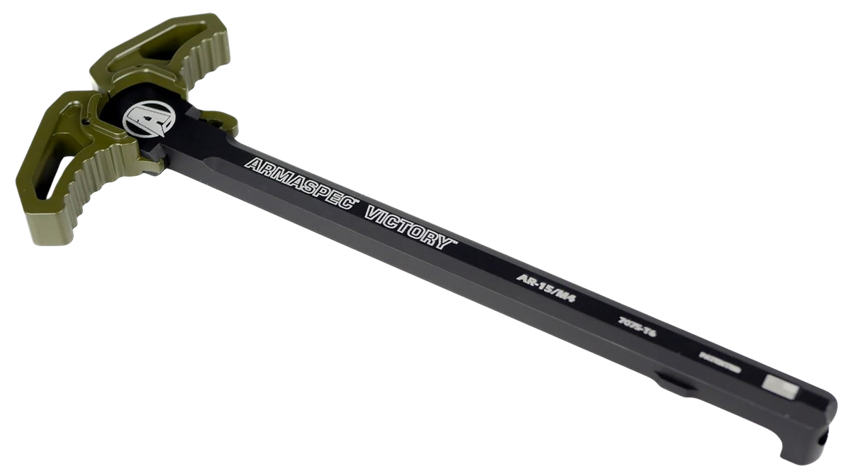 Armaspec Victory AR-15 Ambidextrous Charging Handle OD Green Aluminum — view 2