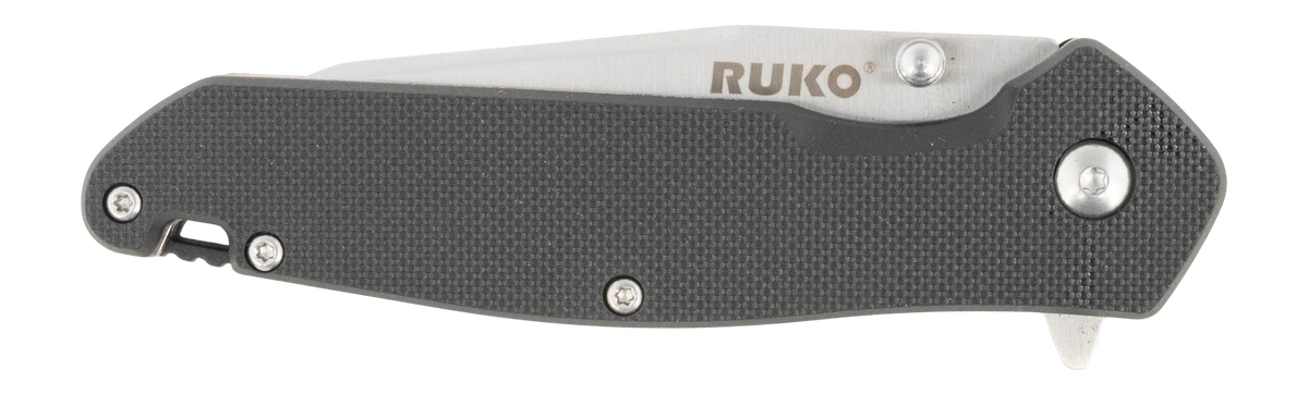 Rynoblade Knives Ruko RUK0187BK 420A 3.25" Tactical Black GFR Folding Knife — view 2