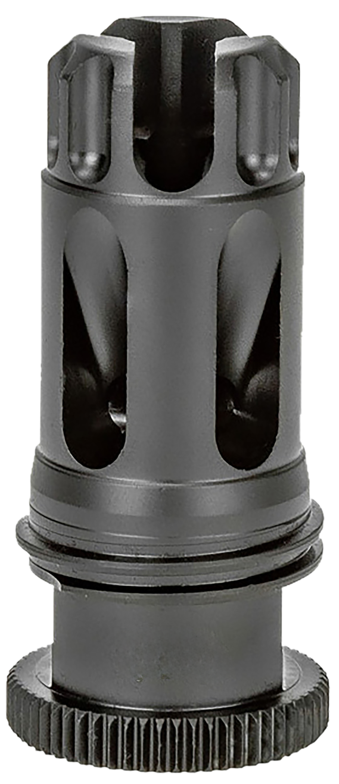 Griffin Armament Dual-Lok Flash Comp 22 Cal / 5.56 NATO 1/2"x28 17-4 Stainless Steel - Black QPQ Nitride — view 2