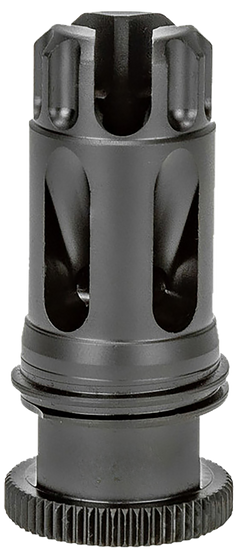 Griffin Armament Dual-Lok Flash Comp 22 Cal / 5.56 NATO 1/2"x28 17-4 Stainless Steel - Black QPQ Nitride — view 2