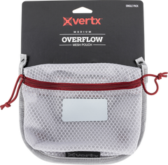 Vertx Overflow Medium Pouch 5" x 7.25" Nylon Mesh White/Red — view 2