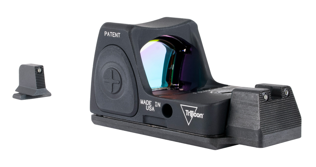 Trijicon RMR Type 2 RM06 1x 3.25 MOA Red Dot Sight - Matte Black - M17 / M18 Mount with Integrated Iron Sights — view 2