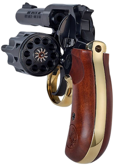 Henry H016BD Golden Boy 22 LR 10-Shot 4" Blued Revolver - Birdshead Walnut Grip — view 2