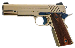 Standard Mfg 1911 Standard 45 ACP 5" 7+1 Semi-Auto Pistol - Nickel, Walnut Grips — view 2