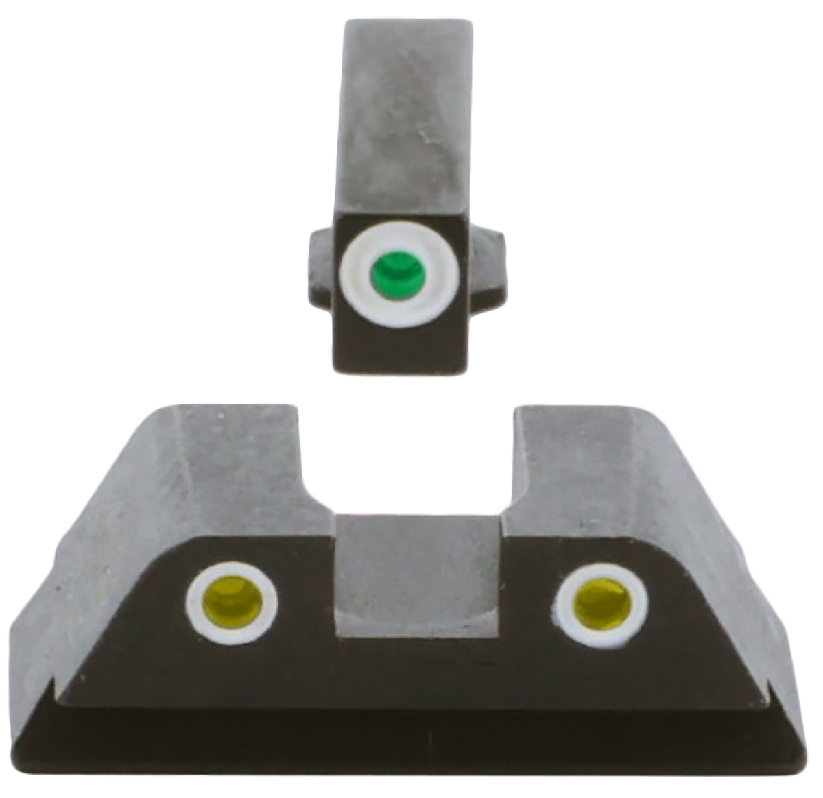 Ameriglo GL431 Classic Tritium Sight Set for Glock 42/43/43X/48 - Green Front / Yellow Rear — view 2
