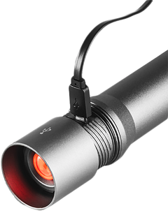 NEBO Davinci 1000 Rechargeable Flashlight 100/400/1000 Lumens LED - Gray — view 2