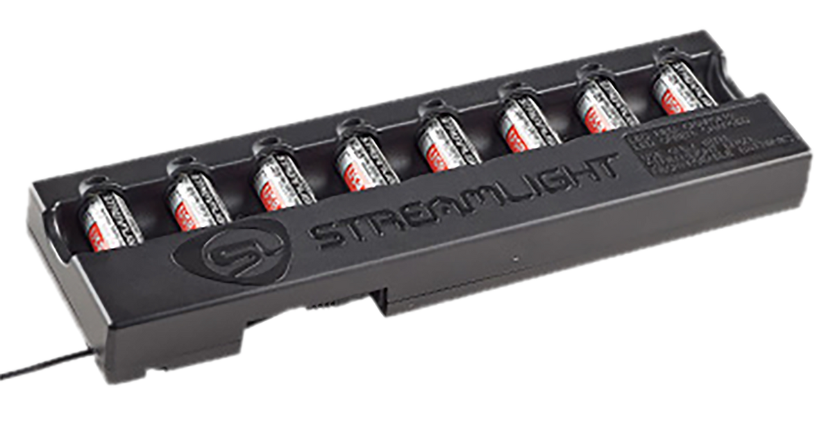 Streamlight 20234 8-Unit Bank Charger SL-B9/CR123A Battery 100V/120V AC - Black — view 2