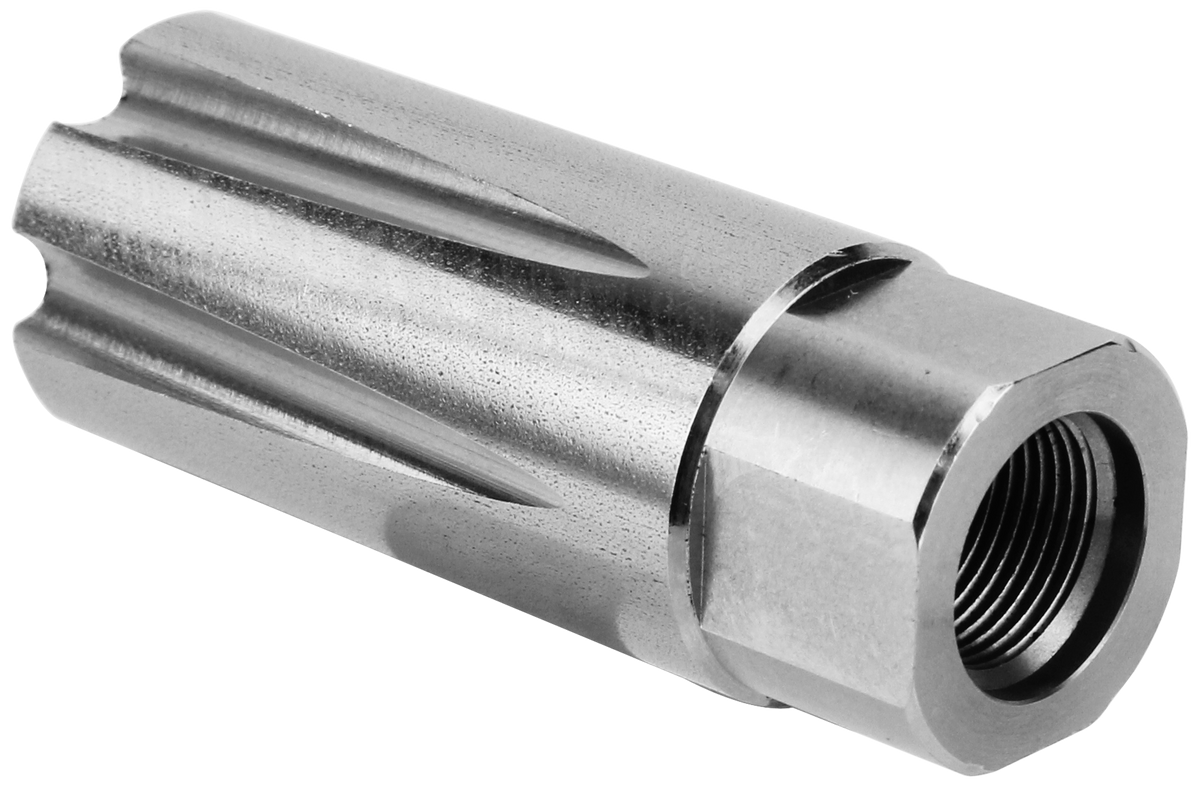 TacFire Linear Compensator 9mm Luger 1/2x36 Stainless Steel AR-Platform — view 2