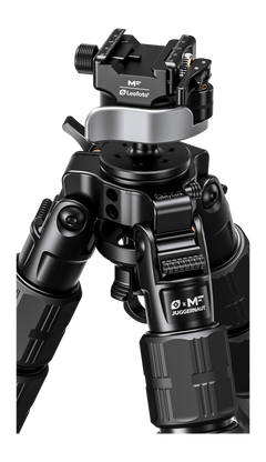 Leofoto USA Juggernaut-S3 66.4" Max Carbon Fiber Inverted Tripod w/ Ball Head - Black — view 2