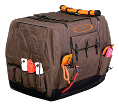 Mud River Dixie Insulated Kennel Cover Brown Large 36" x 26" x 26" — view 2