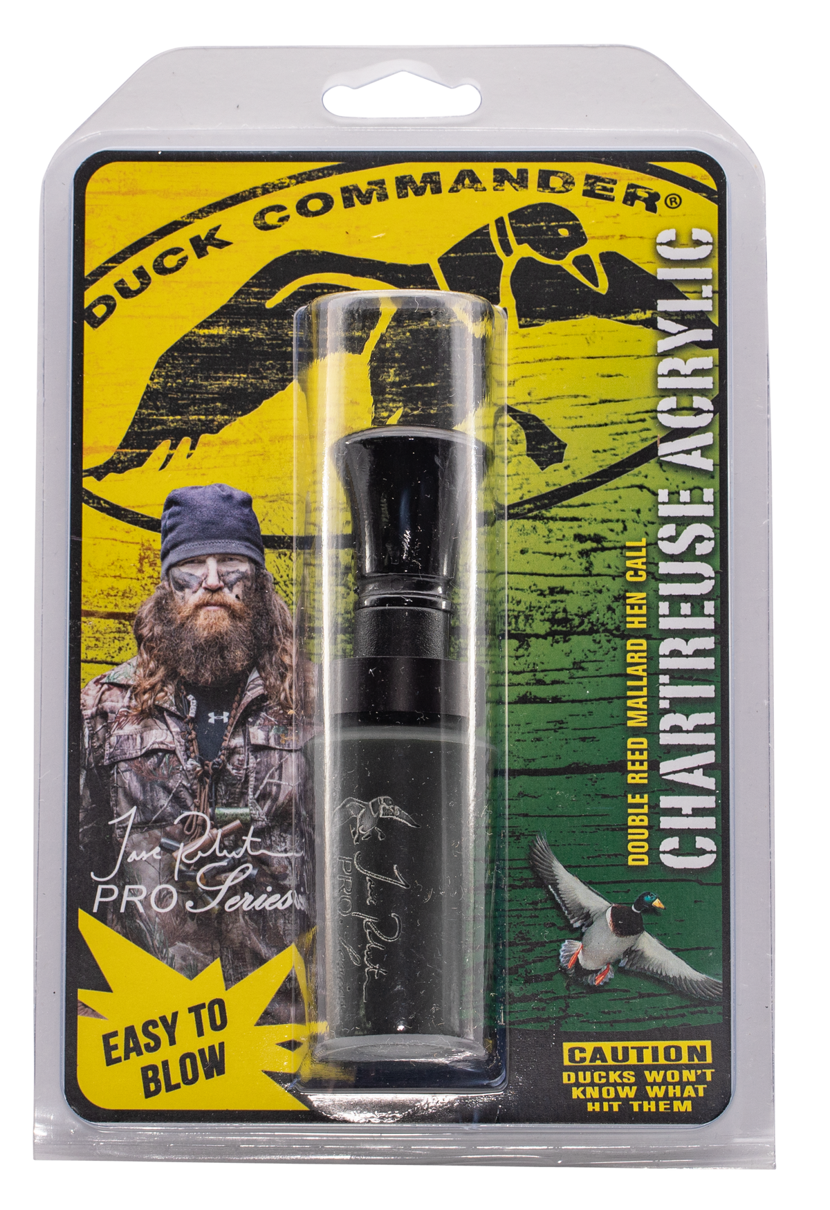 Duck Commander Jase Pro Series Open Call Double Reed Mallard Hen Duck Call - OD Green Acrylic — view 2