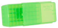 MTM Case-Gard P50SS9M16 Side-Slide Ammo Box 50rd Clear Green — view 2