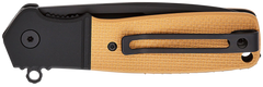 Columbia River K245BKP Homefront Compact 2.91" Folding Plain Black DLC S35VN SS Black/Tan G10 Handle — view 2