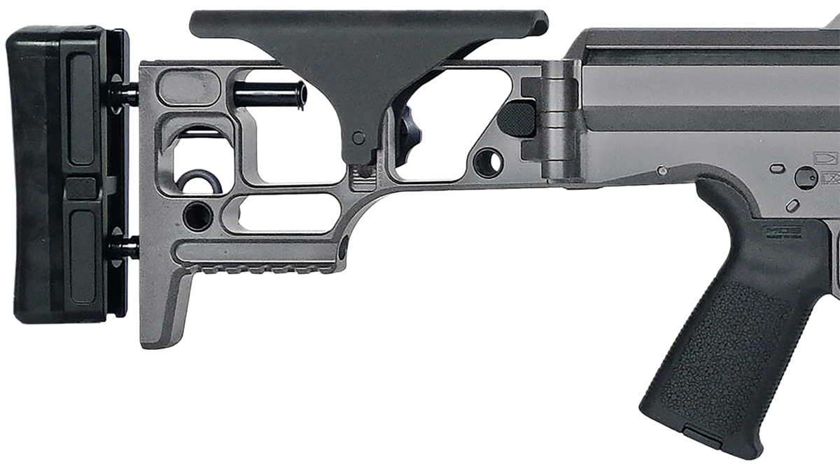 Barrett MRAD 300 PRC 26" 10+1 Bolt Action Rifle - Tungsten Gray Cerakote - Side Folding Stock - Black Magpul Grip — view 2