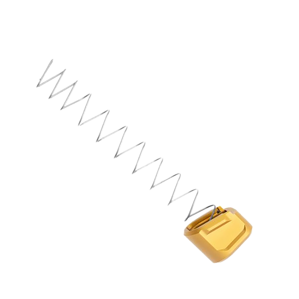 Tyrant CNC Magazine Extension 9mm Luger 5rd for Springfield Echelon - Gold Aluminum — view 2