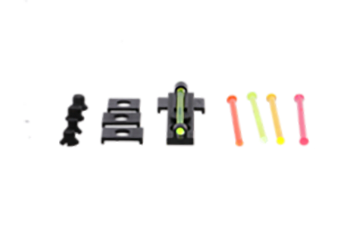 TruGlo TG949A Tru-Bead Universal Shotgun Vent Rib Fiber Optic Front Sight - Green/Red/Yellow/Orange Black — view 2