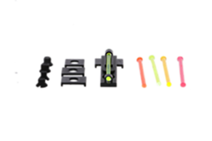 TruGlo TG949A Tru-Bead Universal Shotgun Vent Rib Fiber Optic Front Sight - Green/Red/Yellow/Orange Black — view 2