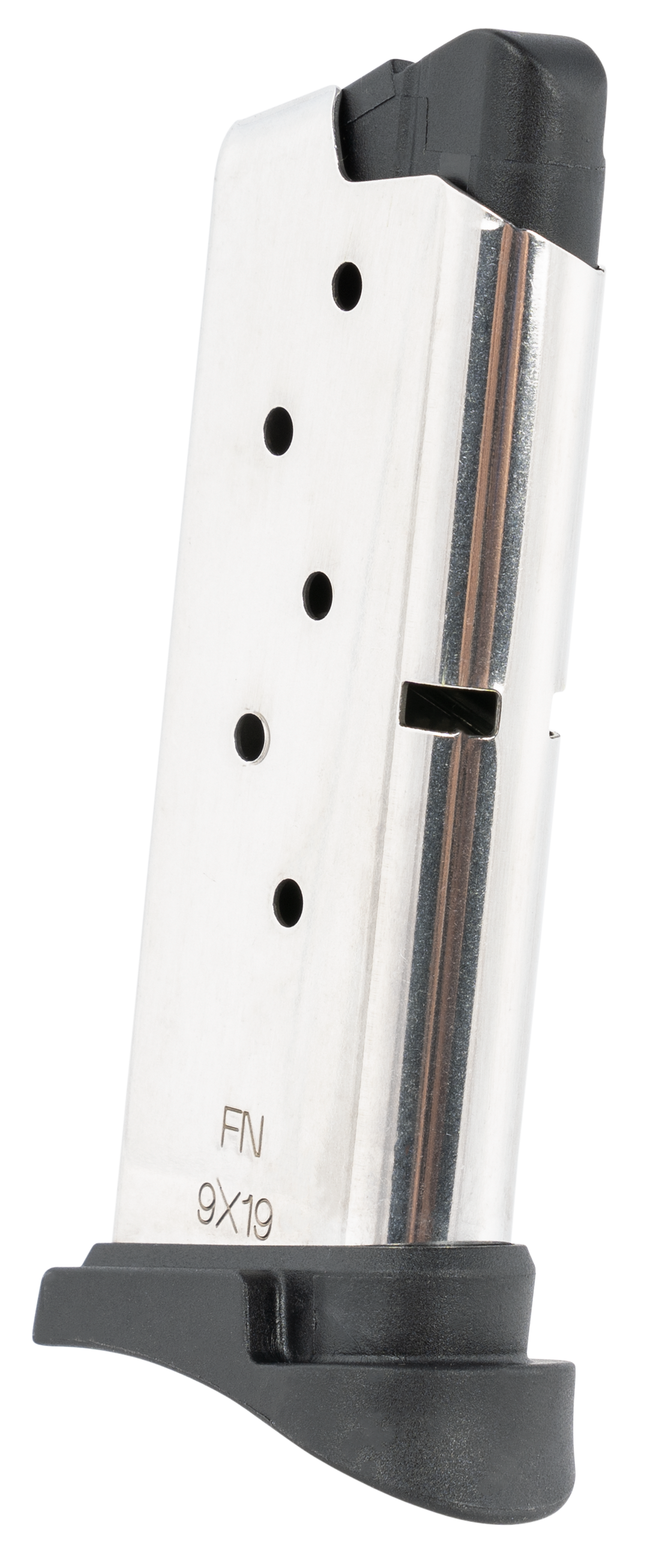 FN 503 9mm Luger 6-Rd Pistol Magazine - Stainless/Black — view 2