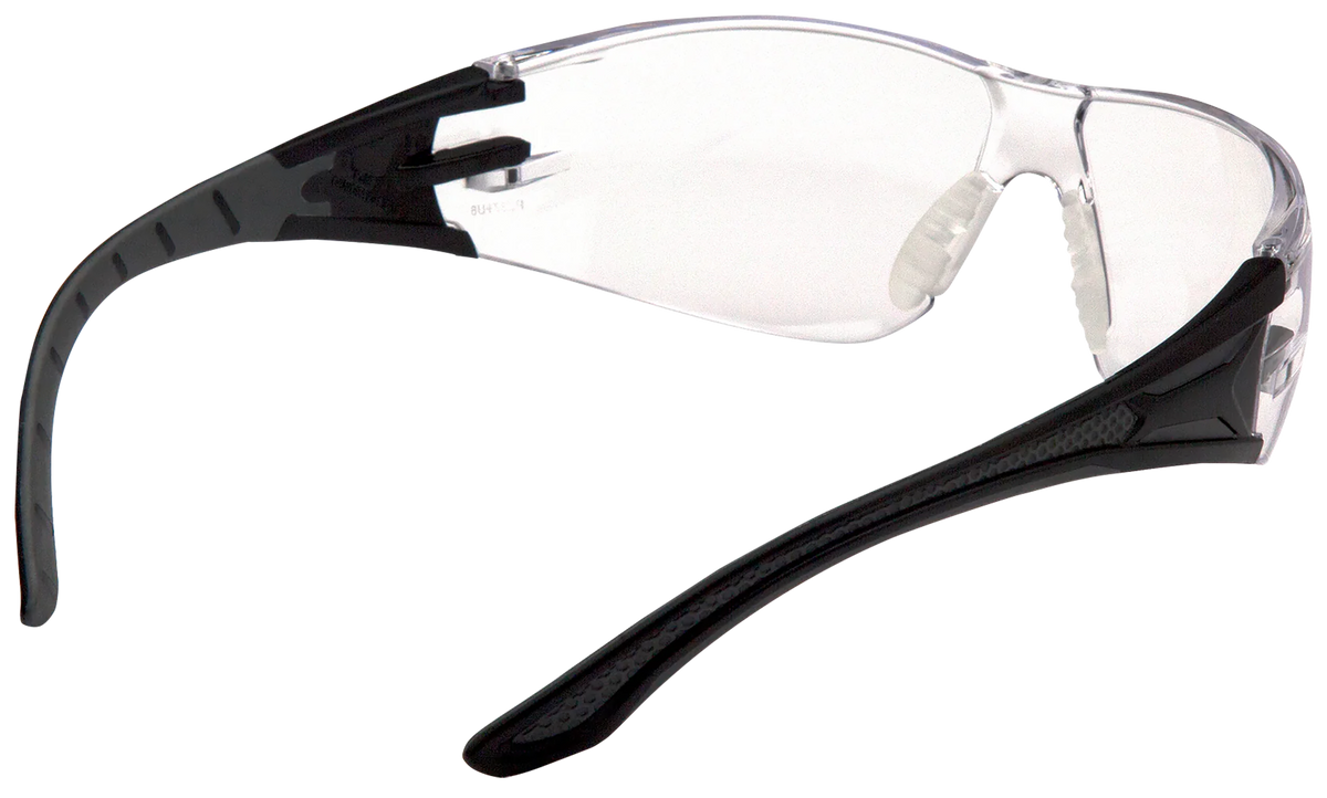 Pyramex Endeavor Plus Safety Glasses Clear Anti-Fog Lens Black/Gray Frame — view 2