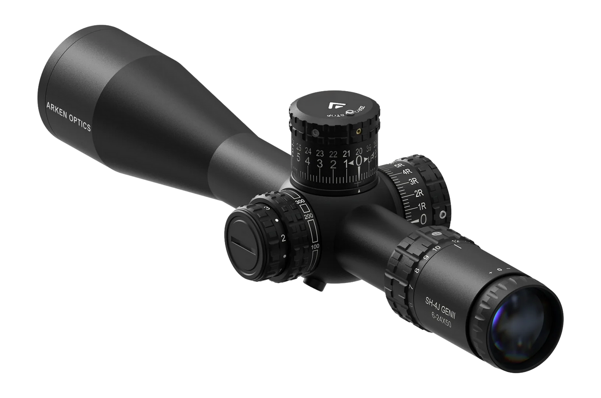 ARKEN SH-4J Gen II 6-24x50 FFP 34mm Tube VPR MOA Illuminated Rifle Scope — view 2