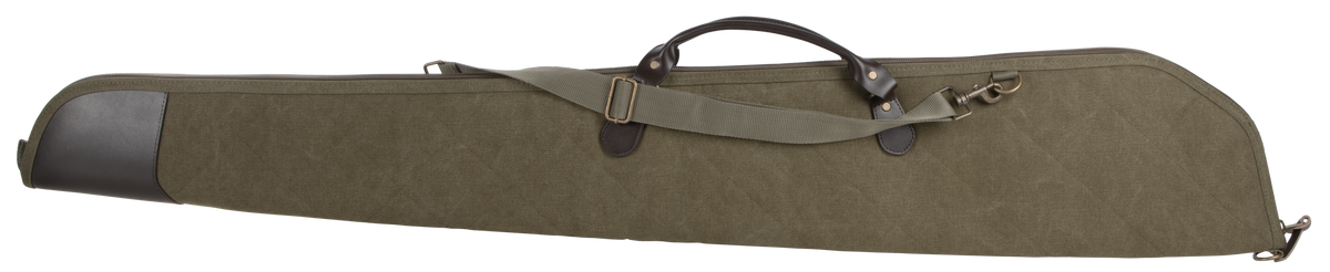Heritage Cases North Platte 52" Olive Cotton Canvas Shotgun Case w/ Leather Trim — view 2