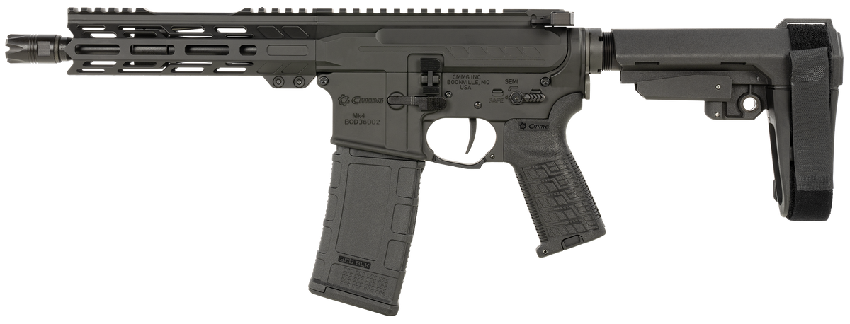 CMMG Banshee MK4 300 Blackout 8" 30+1 Semi-Auto Pistol - Black Armor Cerakote — view 2