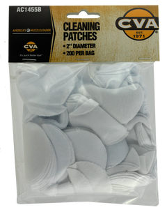 CVA AC1455B 2" Cotton Cleaning Patches - 200 Per Package — view 2