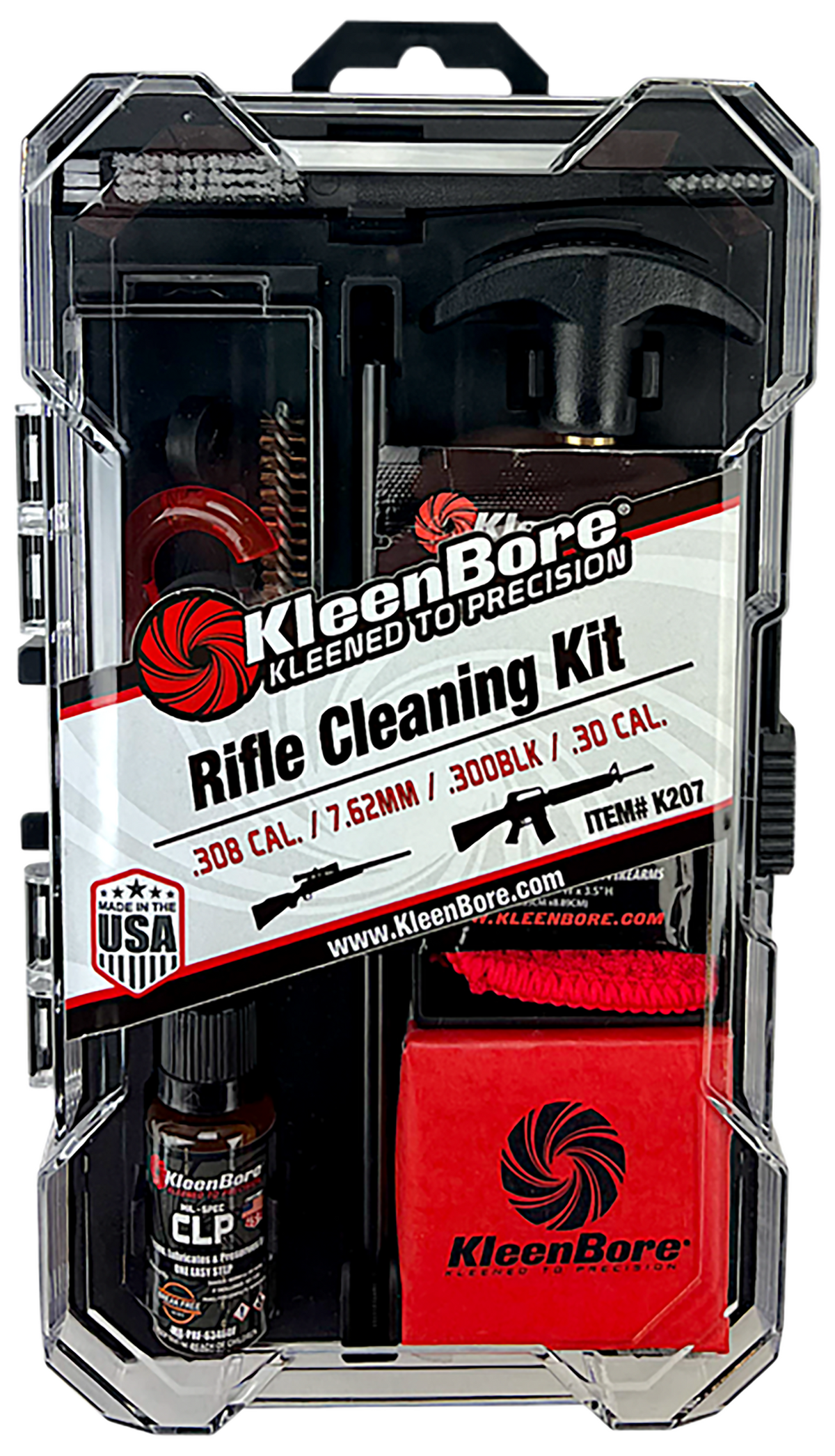 Kleen-Bore K207 Classic Cleaning Kit .30/.308/.300 Blackout/7.62mm Rifle — view 2