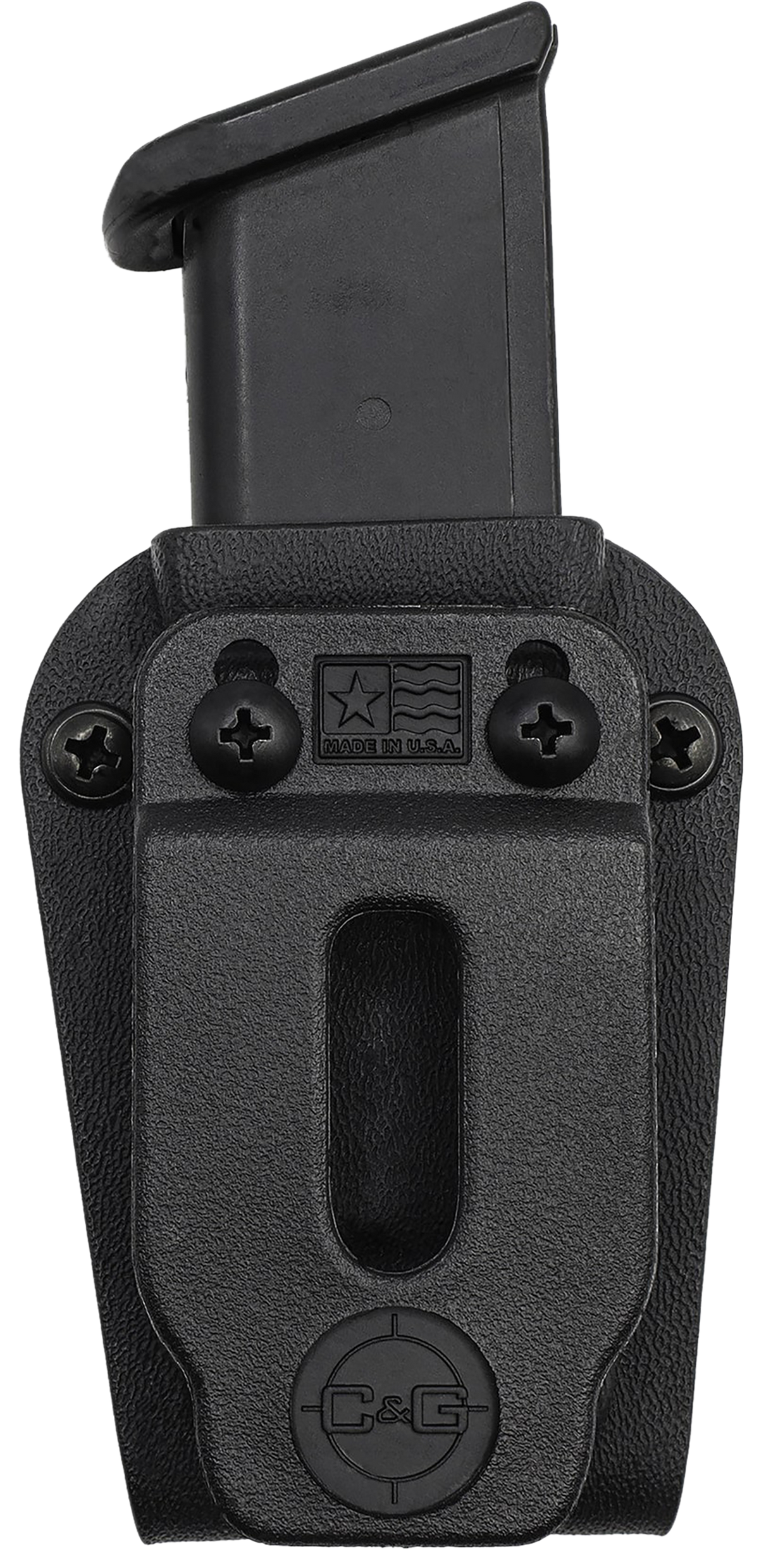 C&G Holsters Universal Single Stack Kydex Belt Clip Magazine Carrier - Sig P365/Glock 43X/Hellcat — view 2