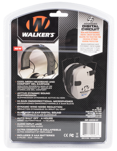 Walkers Game Ear Razor X-TRM Digital Electronic Muff 21 dB Over the Head Gray/Black Polymer — view 2