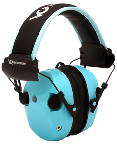 Pyramex Venture Gear Sentinel Electronic Muff 26 dB NRR Over the Head Powder Blue/Black — view 2