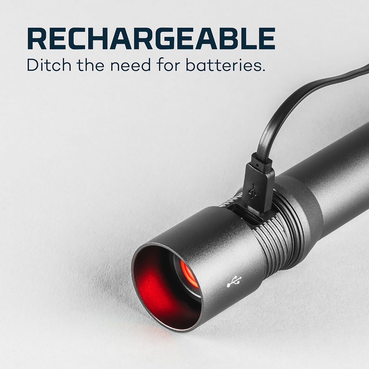 NEBO Davinci 2000 Rechargeable Flashlight 2000 Lumens IP67 - Gray — view 2