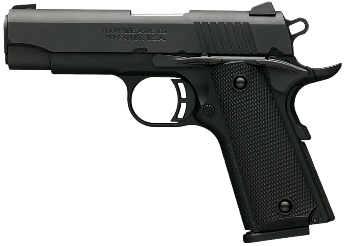 Browning 1911-380 Black Label Compact 380 ACP 3.63 in 8+1 SAO Pistol — view 2