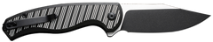 Civivi Knives Stormhowl 3.30" Folding Clip Point Plain Nitro-V Steel Blade Milled Black Aluminum Handle — view 2