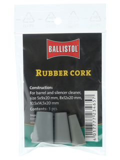 Ballistol Rubber Cork 3-Size Set - Suppressor Cleaning — view 2