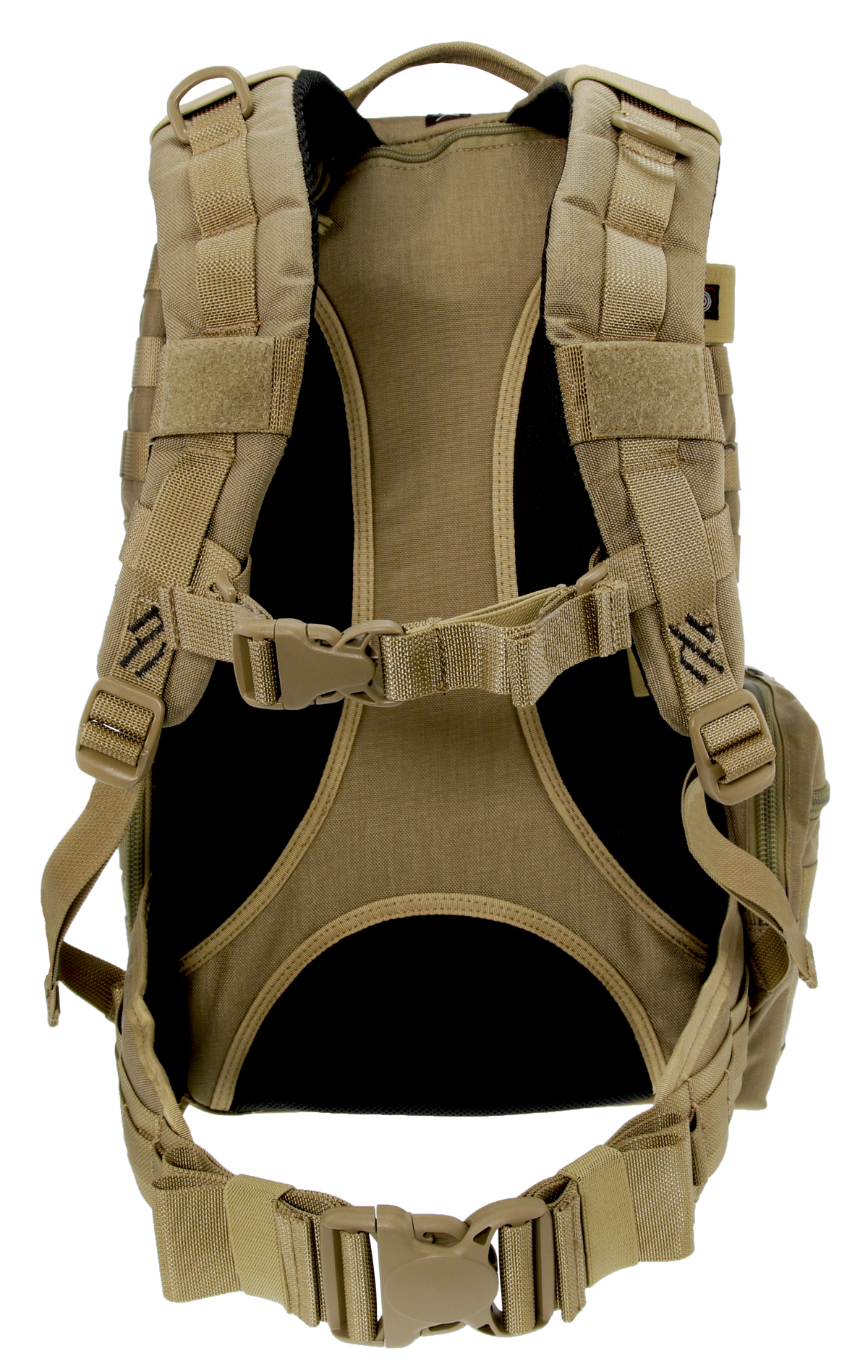 G Outdoors GPS-T1913BPT Tactical Range Backpack Tall Tan 1000D Nylon 4 Handguns — view 2